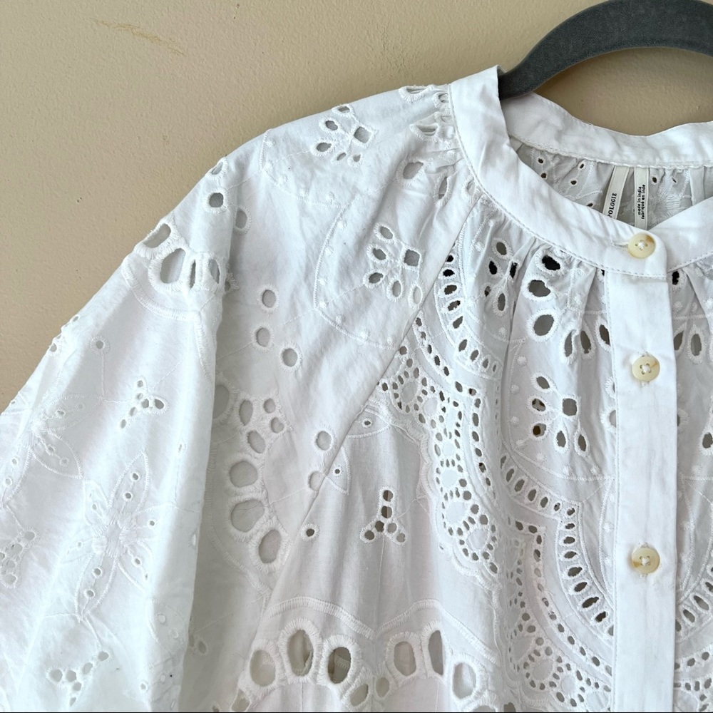 NWT Anthropologie Tallulah Eyelet Mini Dress - Picture 4 of 12